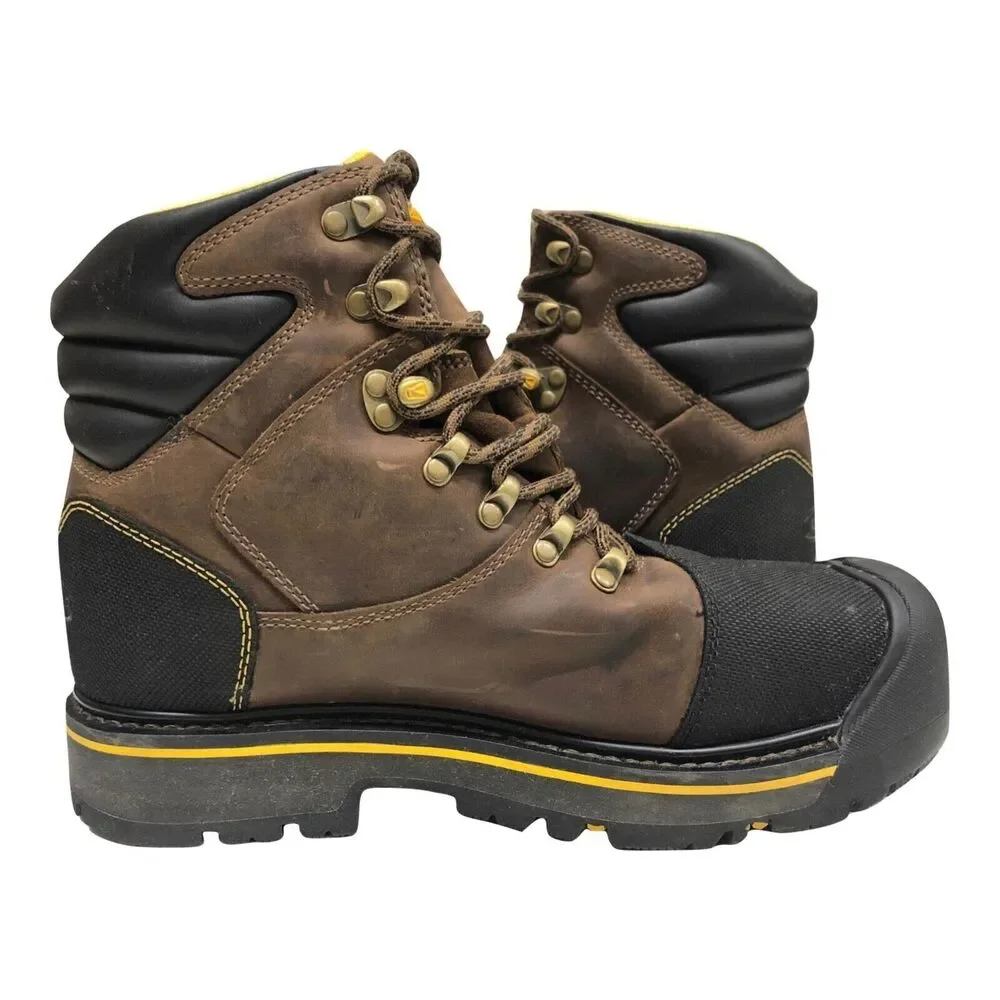 Keen ASTM F2413-11 MEN SZ US 9 EE Waterproof Leather Hiking Steel toes boots